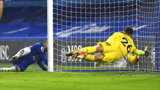 Werner ends EPL goal drought as Chelsea beats Newcastle 2-0